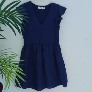 Vineyard Vines Deep Blue Linen Dress